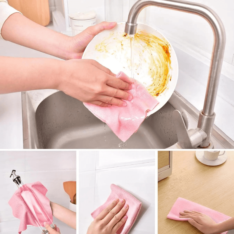 Ręczniki kuchenne z mikrofibry wielokrotnego użycia